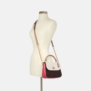 Coach Marlie Top Handle Satchel In Colorblock Im/Chalk Multi C2836